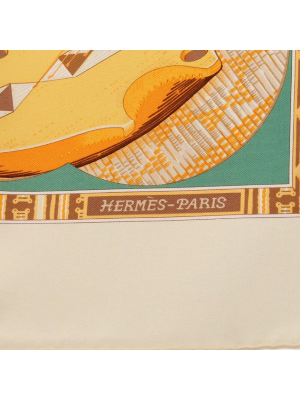 Hermes Scarf Carre 90 Au Son du Tan Silk - Picture 8 of 10